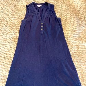 Lilly Pulitzer cotton navy blue dress